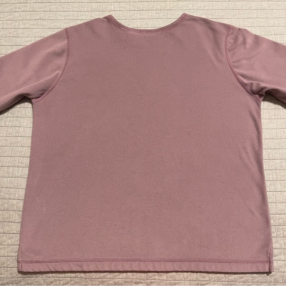 LL Bean Women's Fleece Purple Sweatshirt 100% Polyester Medium - Picture 8 of 8